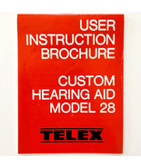 1984 Telex Custom Hearing Aid Model 28 User Instruction Brochure Vintage... - $27.32 CAD
