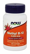 Methyl B-12 5000 mcg - 60 Lozenges by NOW - £17.18 GBP