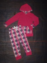 Boutique Pink Hooded Sweatshirt Girls Outfit Size 4T - £11.95 GBP