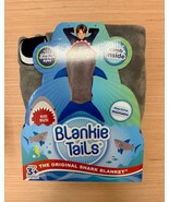Blankie Tails Shark Blanket -Blue Fins - Brand New in Box - $14.52