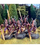 Daemons of Khorne Bloodletters 5 Painted Miniatures Demon Age of Sigmar - €55,63 EUR