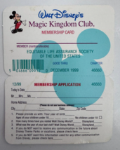 Vintage Disneyland Magic Kingdom Club Membership Card 1999 - £9.87 GBP