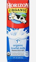Horizon Organic Low Fat Milk 1% Plain 8 oz 18/Carton - £27.93 GBP
