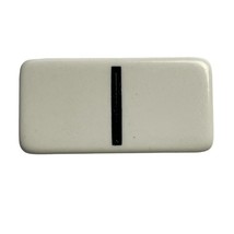 Double Nine Dominoes Replacement Tile Double Blank Color Dot Vintage 199... - $3.99