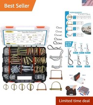 202PCS Heavy Duty Hitch Pins &amp; Clips - Zinc Plated for Durability &amp; Vers... - $1,036.84 MXN