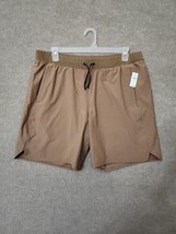Old Navy StretchTech Lined Training Shorts Mens XL Tall Brown Active NEW - £20.80 GBP