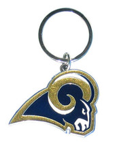 Los Angeles Rams Chrome Logo Cut Keychain - Special Order - £20.47 GBP