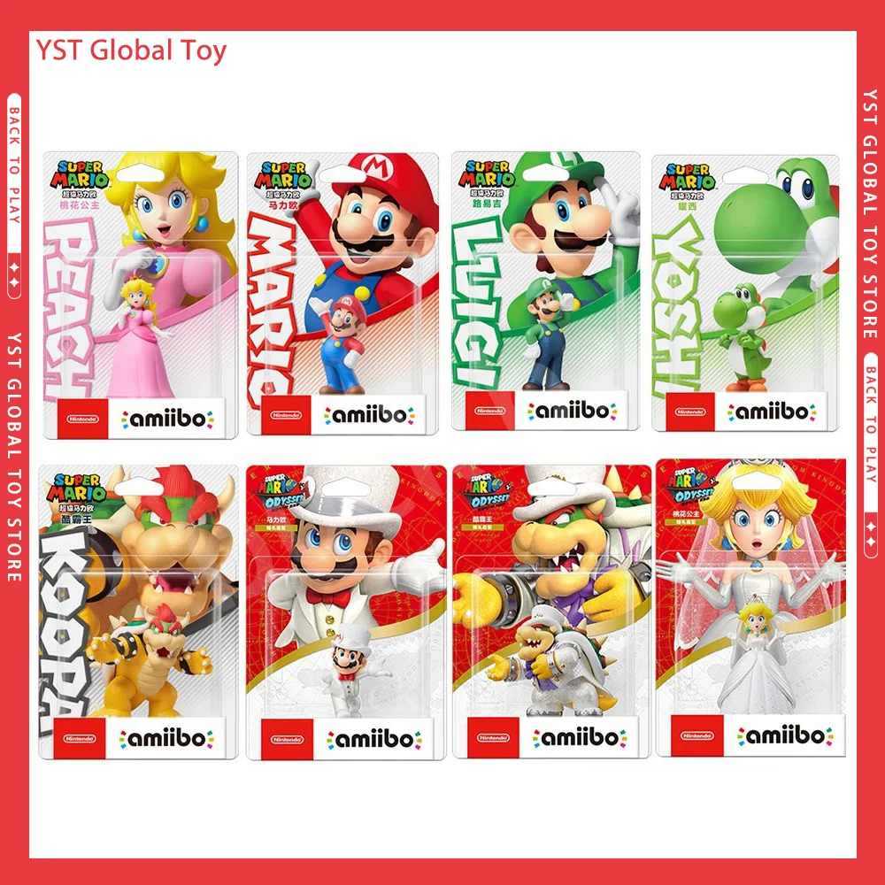 Amiibo Super Mario Action Figures Princessrosalina Donkey Kong Nfc Nintendo - £32.64 GBP+