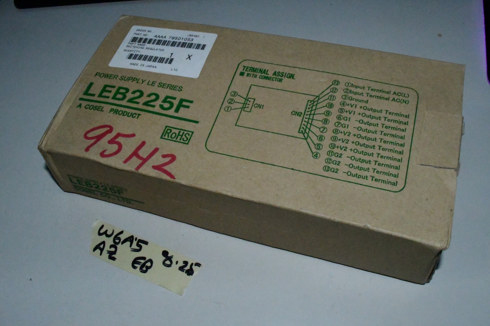 Cosel LEB225F-0524 Power Supply 100-240V AC/DC CONVERTER 5V 24V 225W NEW... - $425.00