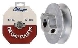Chicago Die Casting 500A7 Single V Grooved Pulley, 5&quot; X 3/4&quot; - £12.75 GBP