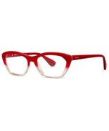 Prada VPR 03Q PDO 1O1 Red Crystal Cat Eye Womens Eyeglasses 52mm w/Case - $180.30 CAD