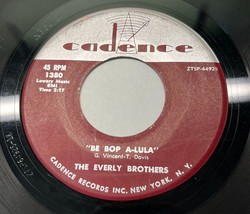 The Everly Brothers Be Bop a Lula / When Will I Be Loved Rockabilly 45 Vinyl - $11.87