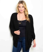 Chic Versatile Plus Size Black Cardigan Sweater Shrug Bolero XL, 3XL - $22.50