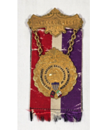 Ladies Society Brotherhood of Locomotive Firemen &amp; Enginemen Ribbon &amp; Medal - $117.81