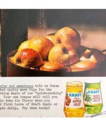1962 Kraft Apple And Mint Apple Jelly Advertisement Condiments Vintage HM2N - €25,51 EUR