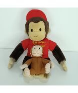 Lot of 2 Gund Curious George Plush Red Shirt Stuffed Animal 11” And 5&quot; - €14,44 EUR