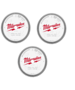 3pk Milwaukee Tool 48-40-4355 9 In 72 Tooth Aluminum Cutting Circular Sa... - $255.29 CAD
