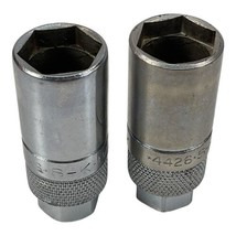 S-K Tools 4426 Lot of 2  13/16&quot; Knurled Spark Plug Socket 3/8 Drive Made in USA - £19.92 GBP
