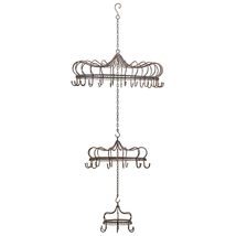 Zaer Ltd. Elegant Hanging Metal Chandelier Display Decoration with Hooks London  - £167.65 GBP