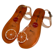 Katy Perry Orange Slice geli sandals size 9 New - $19.75