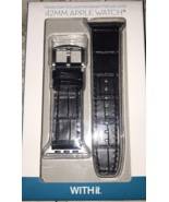 Genuine Leather Strap Band for Apple Watch Series 4 44mm Black-Brand New... - $809.38 MXN