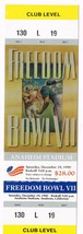 1990 Freedom Bowl Game VII Full Unused Ticket Tulsa Oregon Colorado State - £96.95 GBP