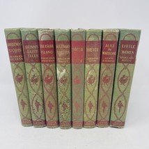 Lot Set of 8 Junior Library Classics 1939 HC Illustrated Vintage Pinocchio Heidi - £43.51 GBP