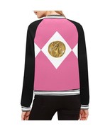 Angel Grove High School Pink Ranger Women’s Bomber Jacket - $69.35 CAD