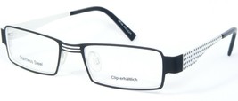 Optik Bischoff Mod 1457 Col 1 Black /WHITE Eyeglasses Glasses Frame 47-17-130mm - £46.85 GBP