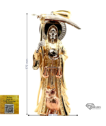 10K Gold Quad Color 3-D Huge Santa Muerte Charm - £5,449.38 GBP