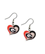 NCAA Georgia Bulldogs Swirl Heart Earrings - $20.76 CAD