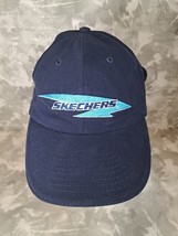 Skechers Spell Out Blue Strapback Cap Logo Hat - $7.77