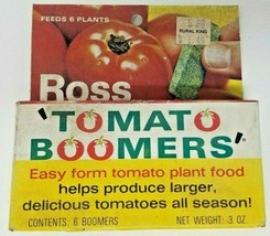 Ross Tomato Boomers Easy Form Tomato Plant Food Vintage  - $12.30