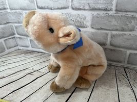 Ty Beanie Buddies Knuckles 2002 plush pink pig blue ribbon bow vintage b... - $9.26