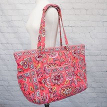 ❤️ VERA BRADLEY Call Me Coral Get Going / Carried Away XL TOTE Floral - £52.67 GBP