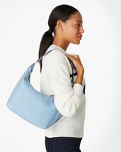 Kate Spade Leila Shoulder Bag Polished Blue Leather KB694 NWT $399 Retail FS - £121.83 GBP