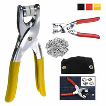 Snap Fastener Pliers Tool Kit 108 Snaps Pieces 27 Sets Easy Press Button... - $18.04