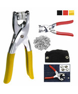 Snap Fastener Pliers Tool Kit 108 Snaps Pieces 27 Sets Easy Press Button... - £14.89 GBP
