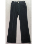 Calvin Klein Bootcut Pants Womens Size 4 Black Corduroy Cotton Pocket Fl... - £19.67 GBP