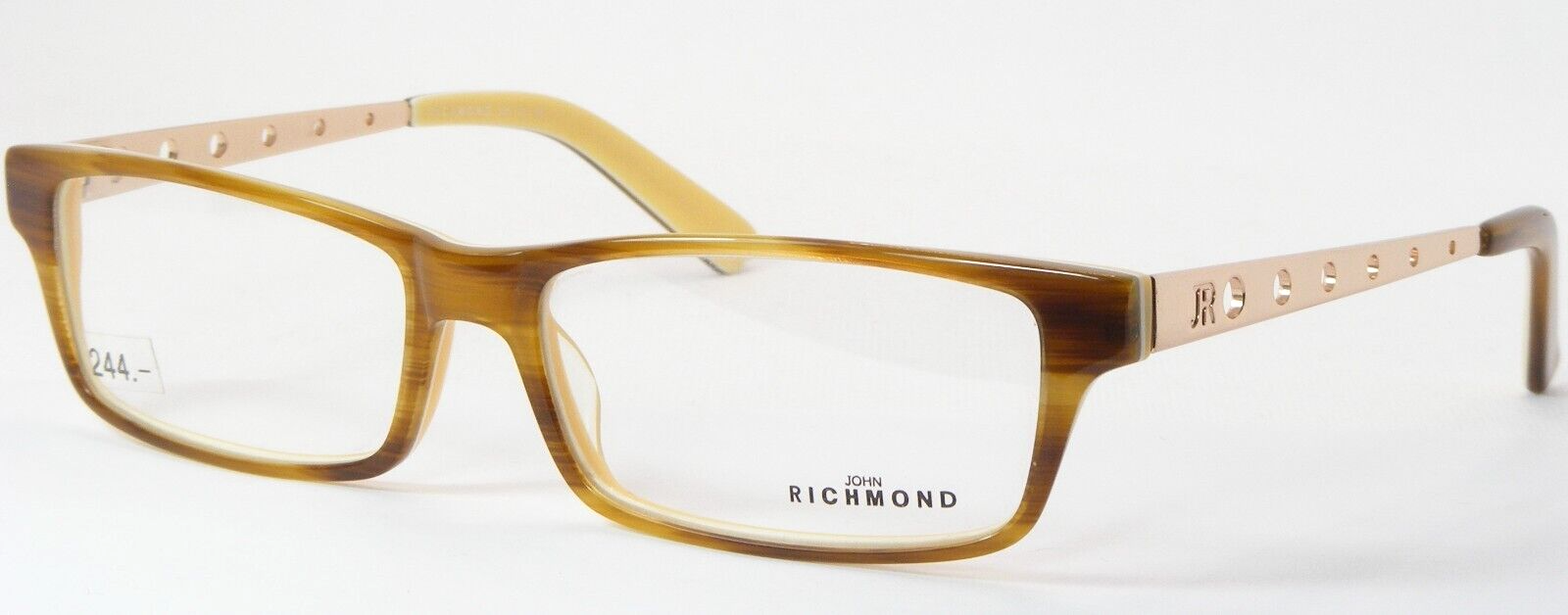 John Richmond JR00604 Havana Marrone/ Bianco/ Crema Ricca Vista JR006 52mm - $115.25