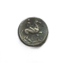 Antiguo tetradracma de Siracusa con Aretusa y caballero - restauración e... - €11,47 EUR