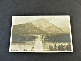 Canadian Rockies, Banff Village Cascade Mountain- Alberta, Canada-1920s (RPPC). - £8.94 GBP