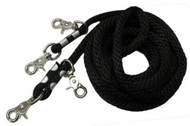 English or Western Saddle Horse Braide Brown 1/2&quot; Nylon Yacht Rope Draw ... - £16.49 GBP