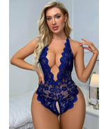 Give Me Love Lace Teddy Lingerie With Cutout Detail &amp; Adjustable Straps  - £7.07 GBP