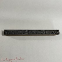 Vintage Printing Block Levine Supply Company 5” x 1/2&quot; - £5.38 GBP