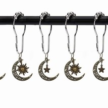 Sun Moon Star Shower Curtain Hooks Set of 12 - $606.30 MXN