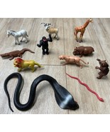  Vintage 1980s-90s Plastic Animal Lot – 11 Figures, Rare HOLLY Brand &amp; M... - $59.40