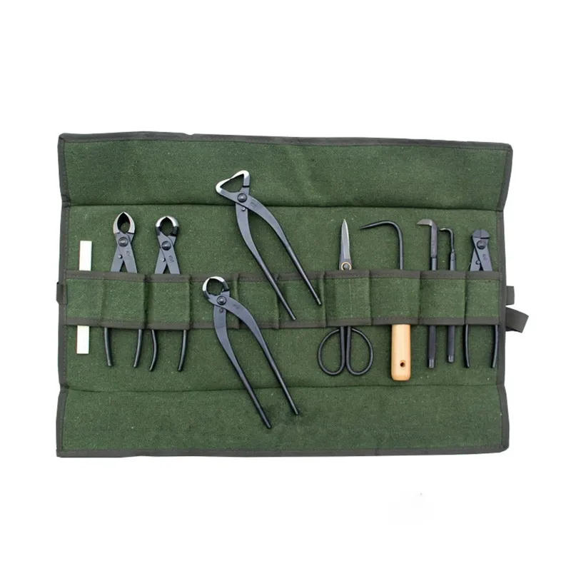 Japanese Style Bonsai Tools Storage Package Roll Bag Canvas Tool Set Case for Or - £52.00 GBP