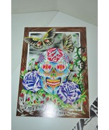 Gangster Death Mask Mexican Skull Color Tattoo Flash Wall Art LOT 4 shee... - $2,170.31 MXN