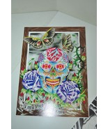 Gangster Death Mask Mexican Skull Color Tattoo Flash Wall Art LOT 4 shee... - £89.55 GBP